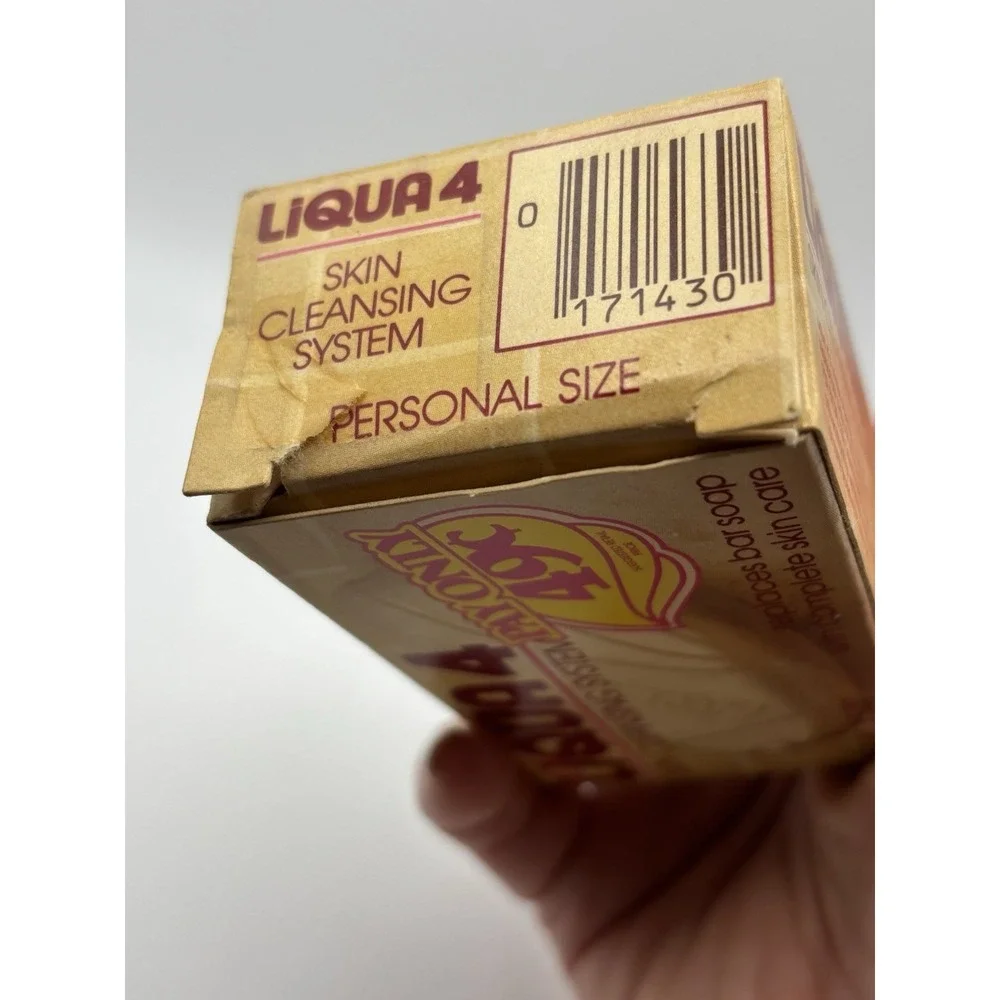 Vintage 1980s Ligua 4 Skin Cleansing‎ System 2.6oz Replaces Bar Soap Prop NOS